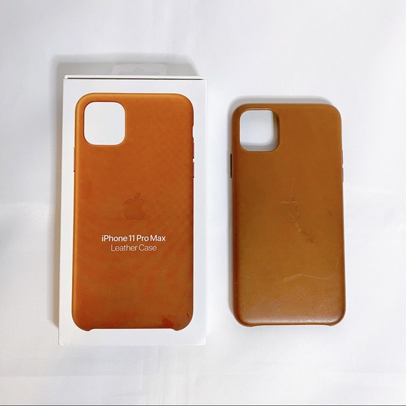 Apple Leather Case for iPhone 11 Pro Max - Brown